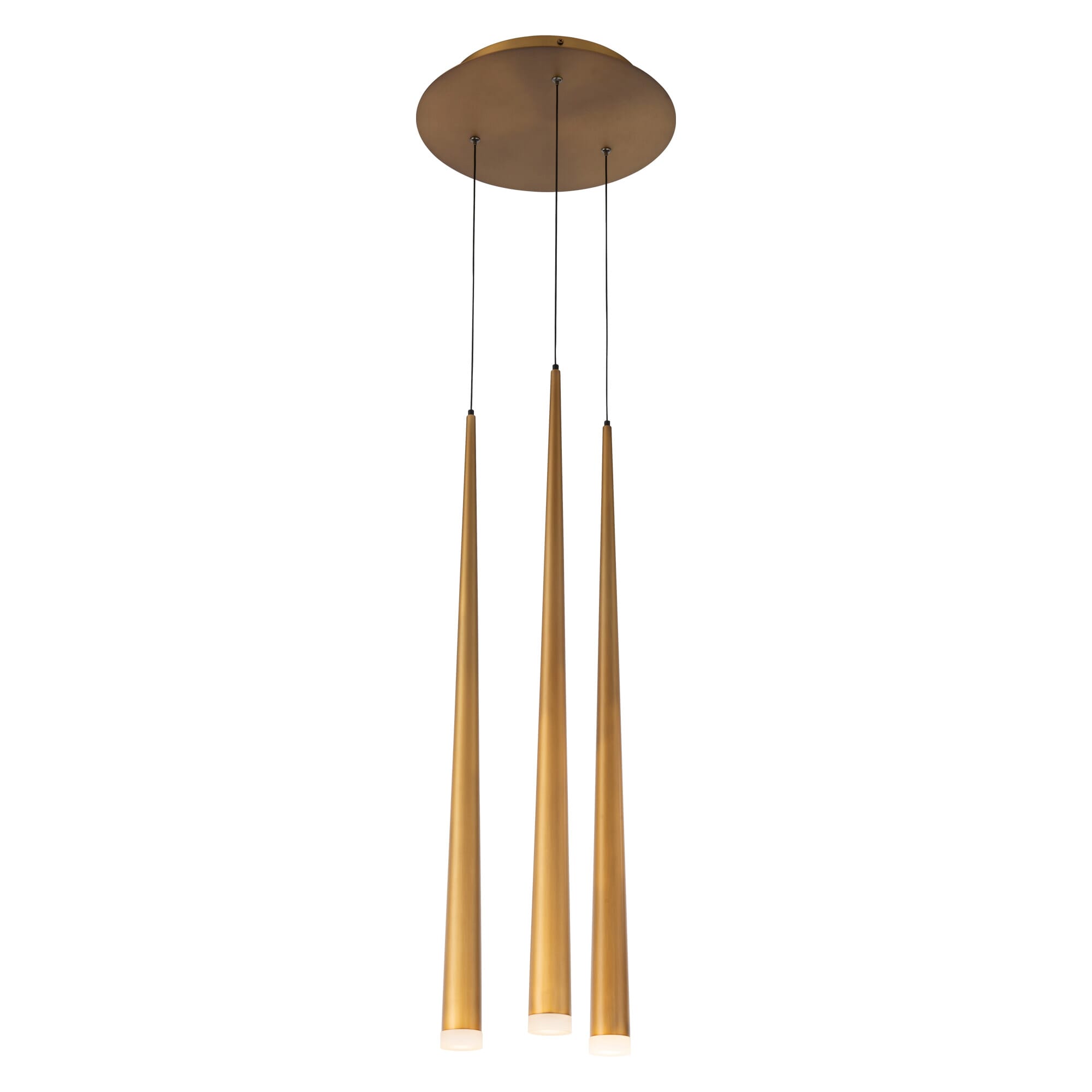 Modern Forms Cascade 9-Light Chandelier in Aged Bra