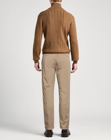Man Pants Camel Size 38 Cotton, Elastane