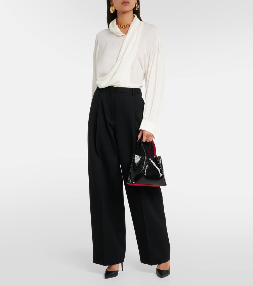Cabarock Mini patent leather tote bag