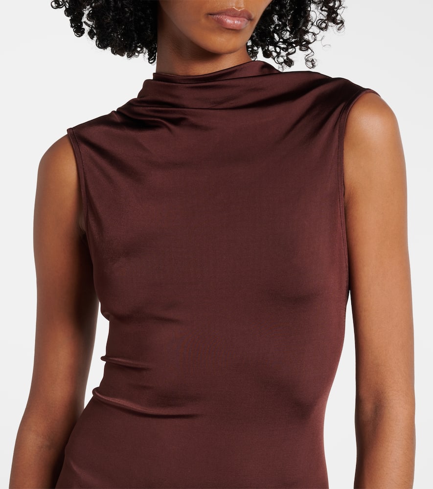 Draped jersey gown