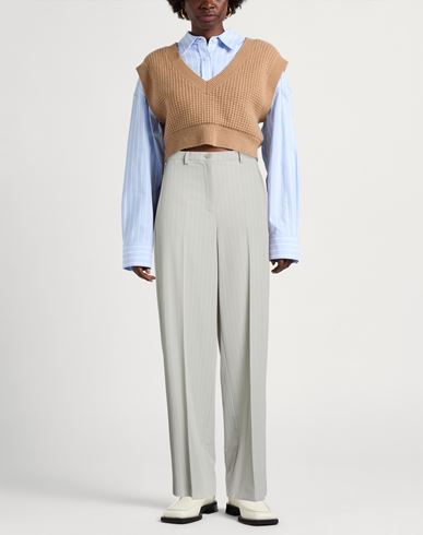Woman Pants Grey Size 6 Polyester, Viscose, Elastane