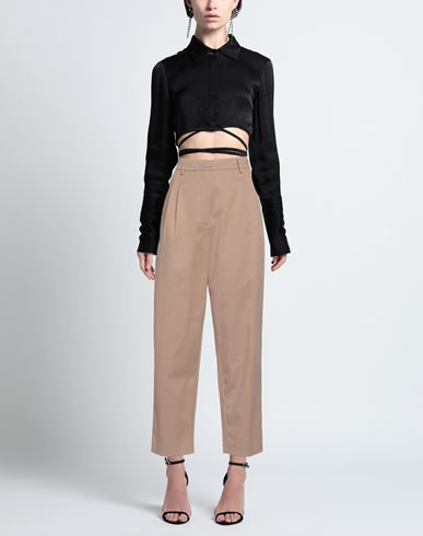Woman Pants Beige Size 2 Lyocell, Cotton, Elastane