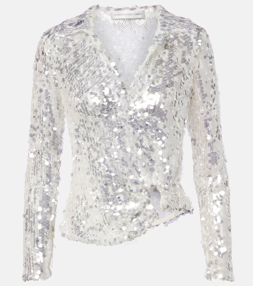 Opaline sequined top