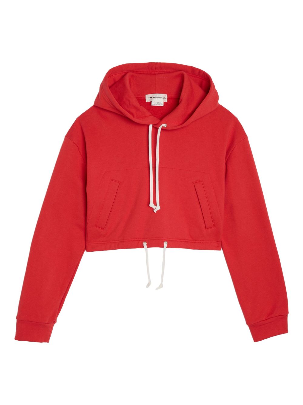 Comme Des Garçons Girl cotton cropped hoodie - Red
