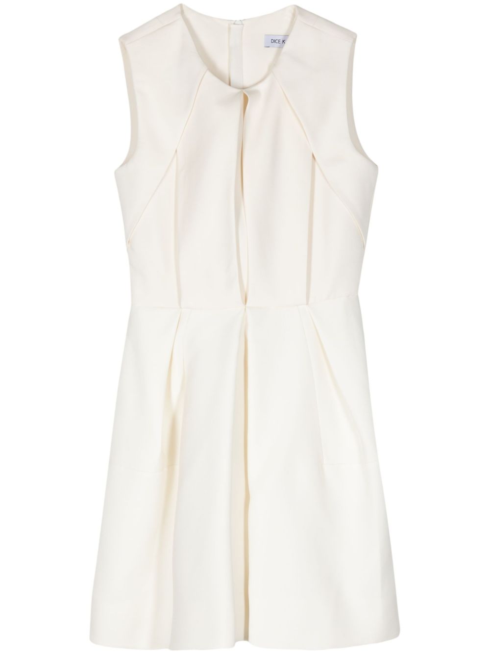 Sleeveless mini dress - Neutrals