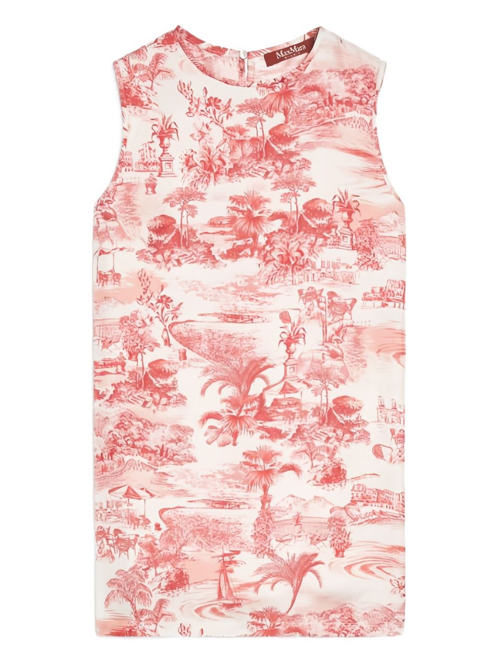 Graphic-print sleeveless top - Red