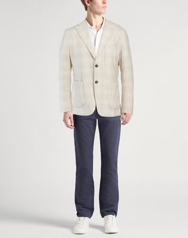 Platinum Man Blazer Beige Size 42 Wool, Silk, Cashmere