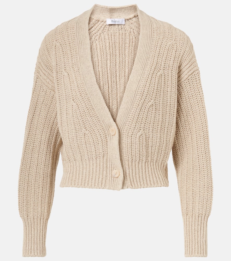 Stelvio linen and cotton cardigan