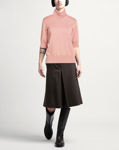 Woman Turtleneck Antique rose Size 3 Virgin Wool
