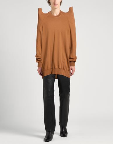 Man Sweatshirt Tan Size S Cotton