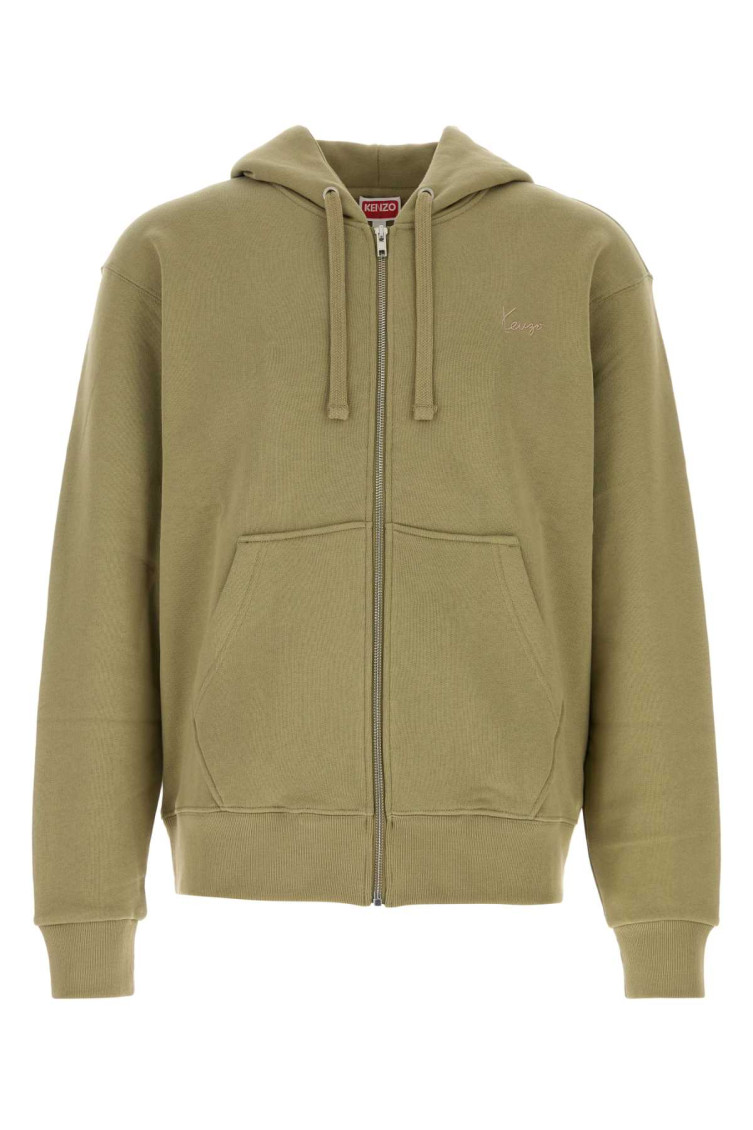 Kenzo - cotton hooded sweatshirt kangaroo pocket design