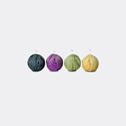 'gomitolo' Multicolour Candles, Set Of Four