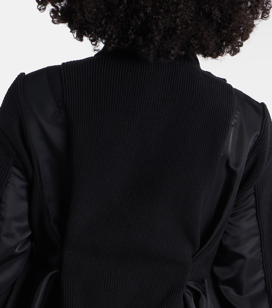 Paneled blouson jacket