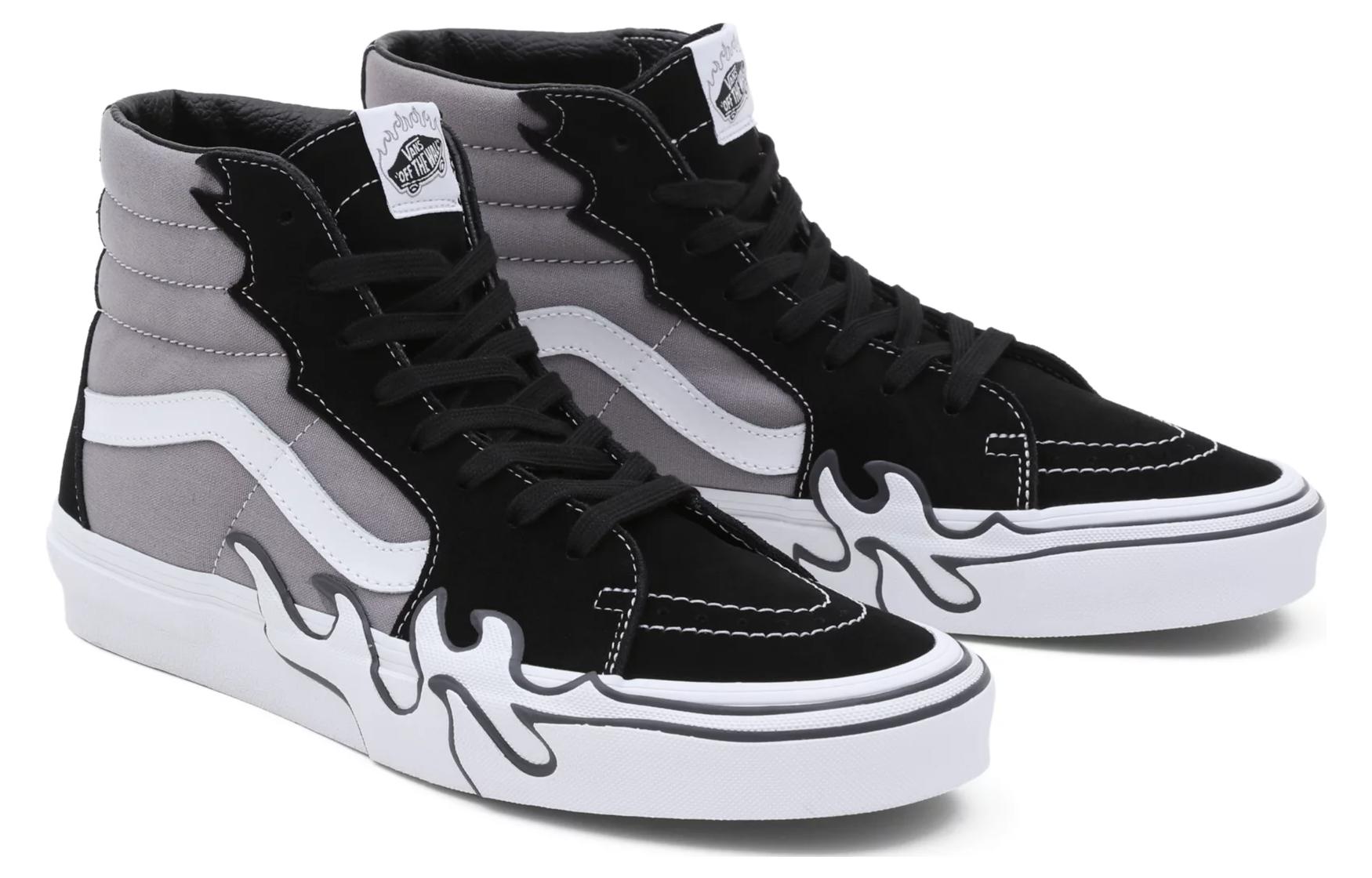 SK8-Hi Flame Shoes 'Flame - Grey'