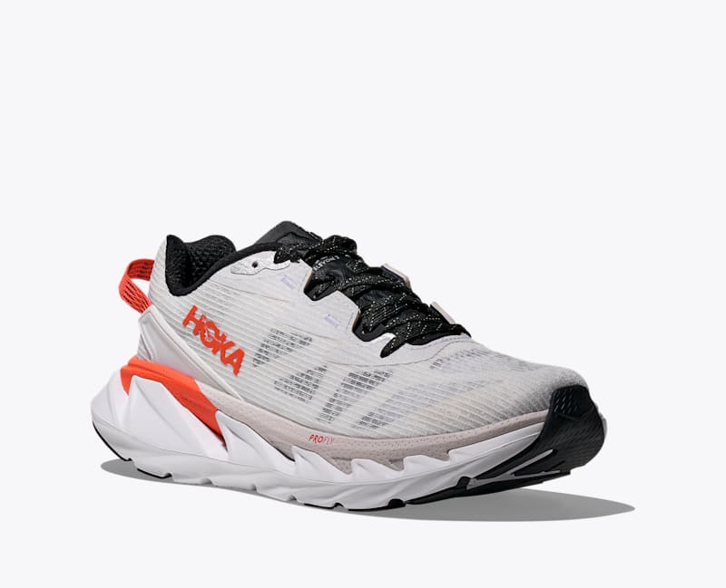 HOKA Elevon 2 TS Shoes in White/Bell Pepper