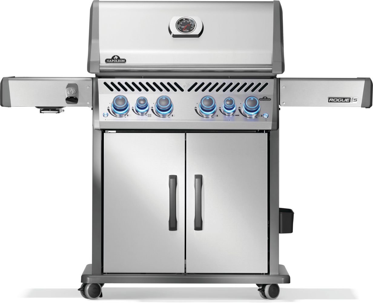 Rogue PRO-S 525 RSIB Liquid Propane Grill with Infrared Side and Rear Burner in Stainless Steel