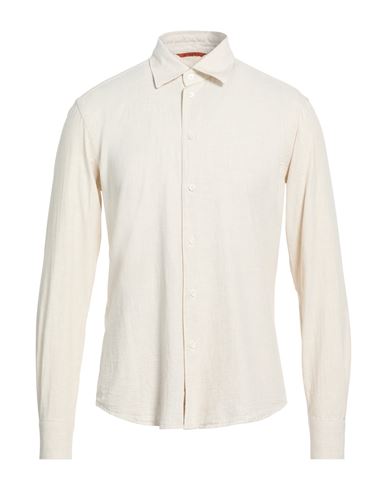 Man Shirt Cream Size 38 Cotton