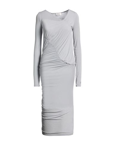 Woman Maxi dress Grey Size 6 Viscose, Elastane