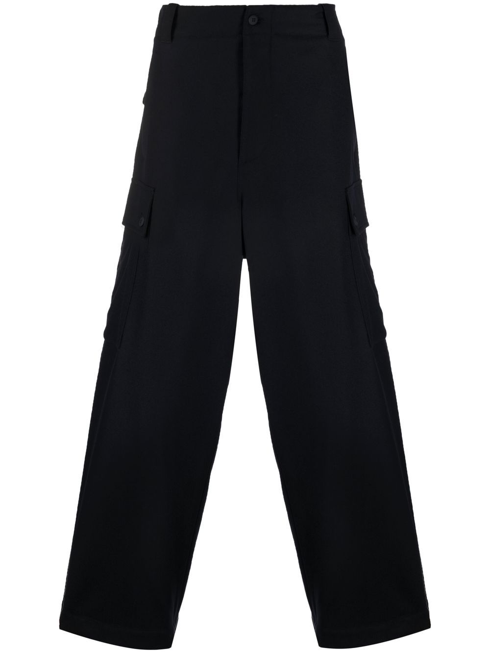 Straight-leg wool trousers - Blue