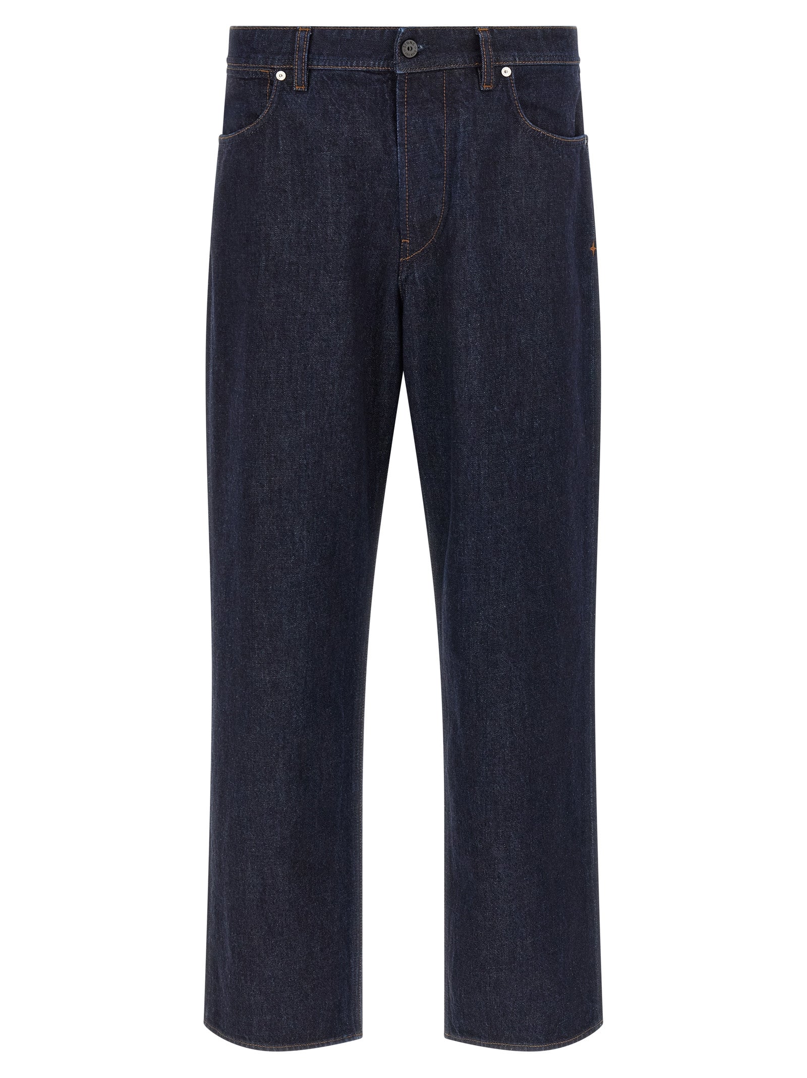 Organic Cotton Straight-Leg Jeans — Blue