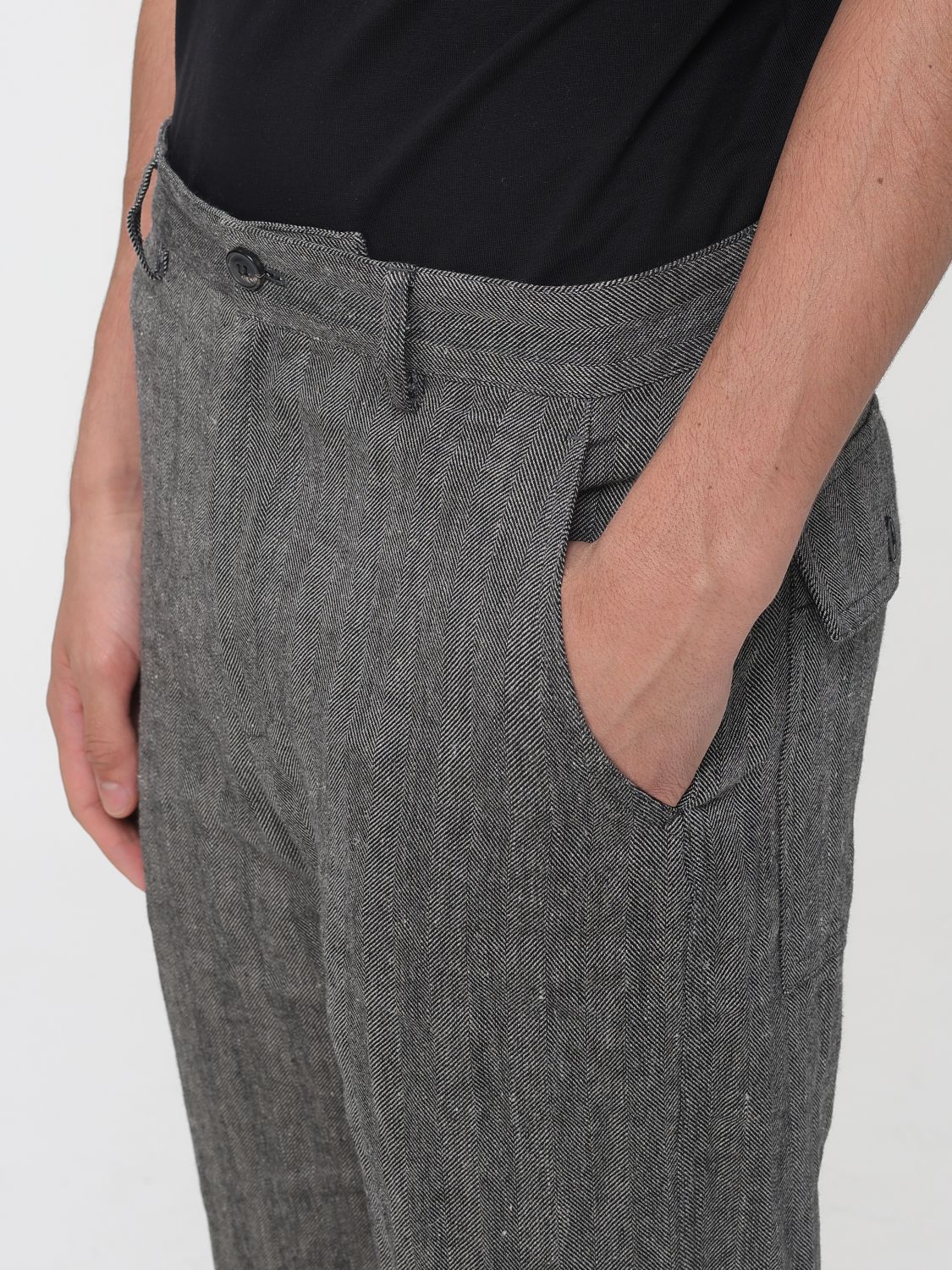 Pants Men color Black