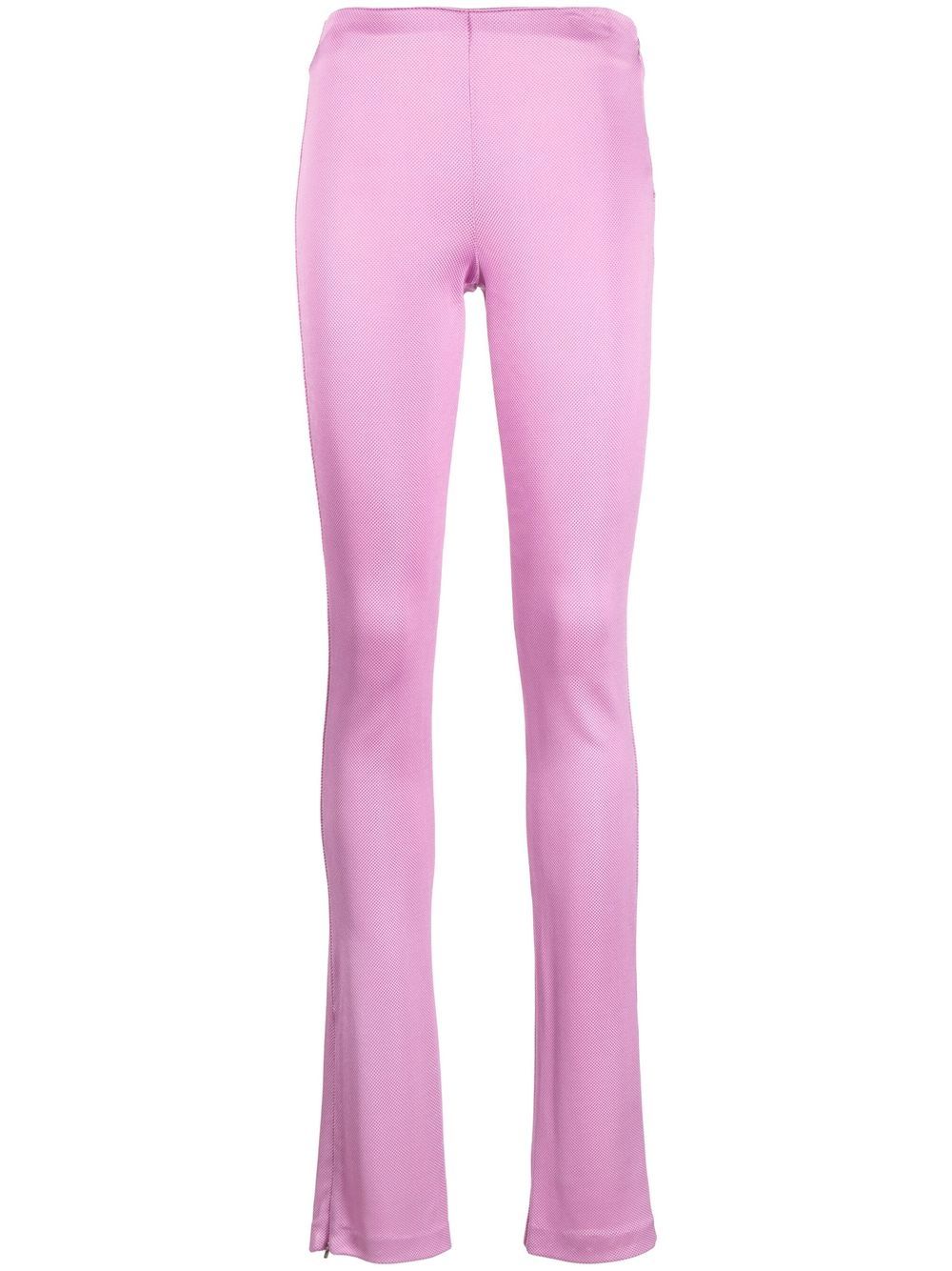 Skinny ankle-zip trousers - Black