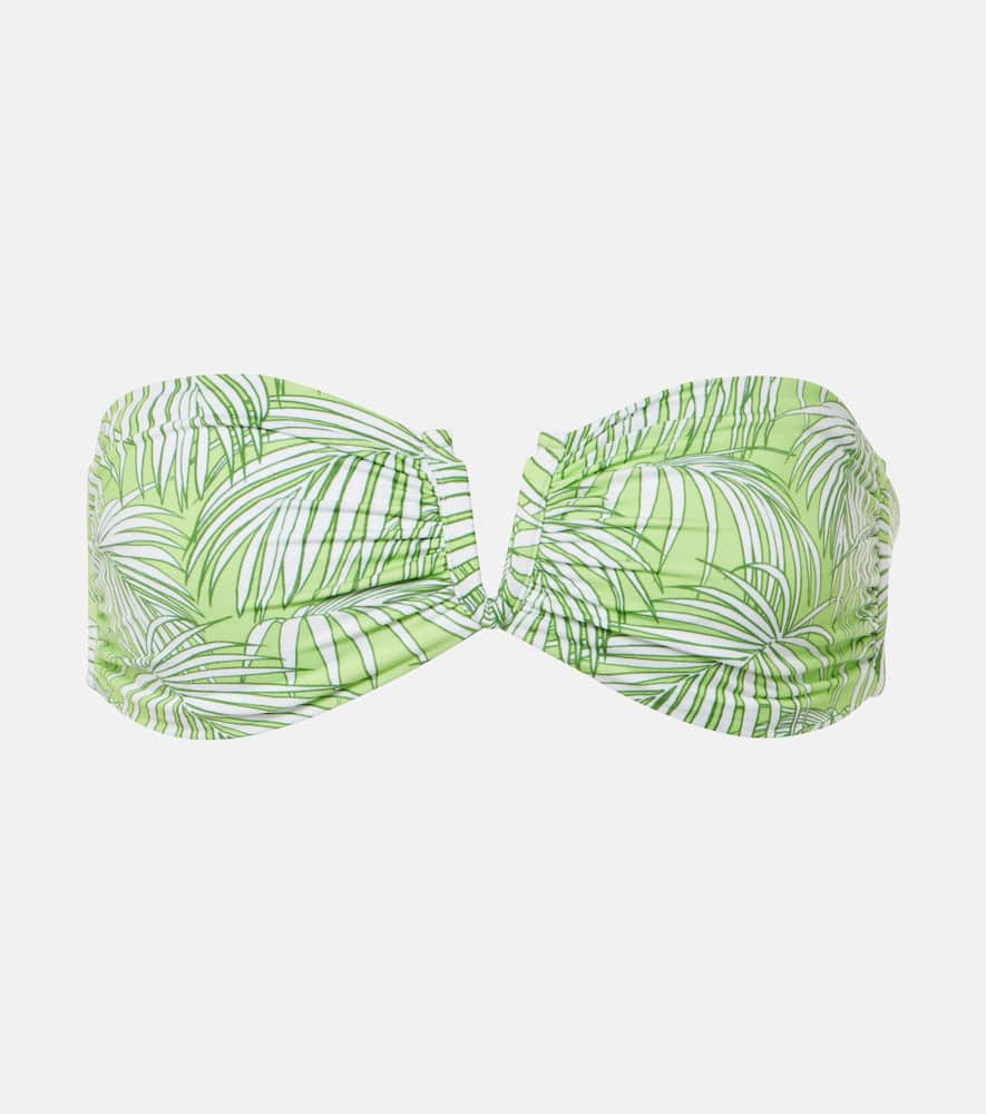 Alba printed bandeau bikini top