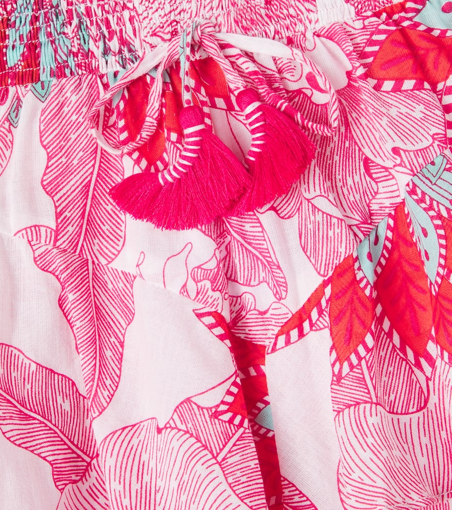 Thalia ruffled cotton shorts