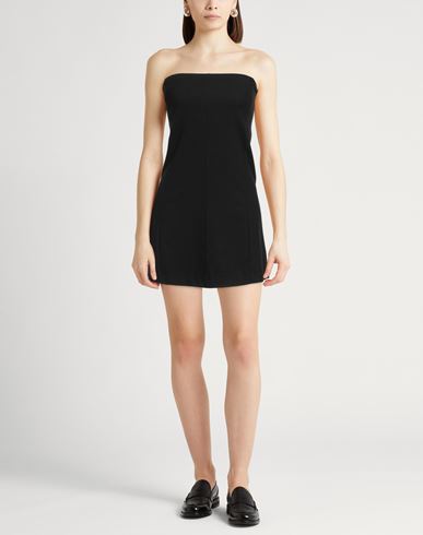 Alysi Crème Woman Mini dress Black Size 2 Viscose, Polyester, Wool, Elastane