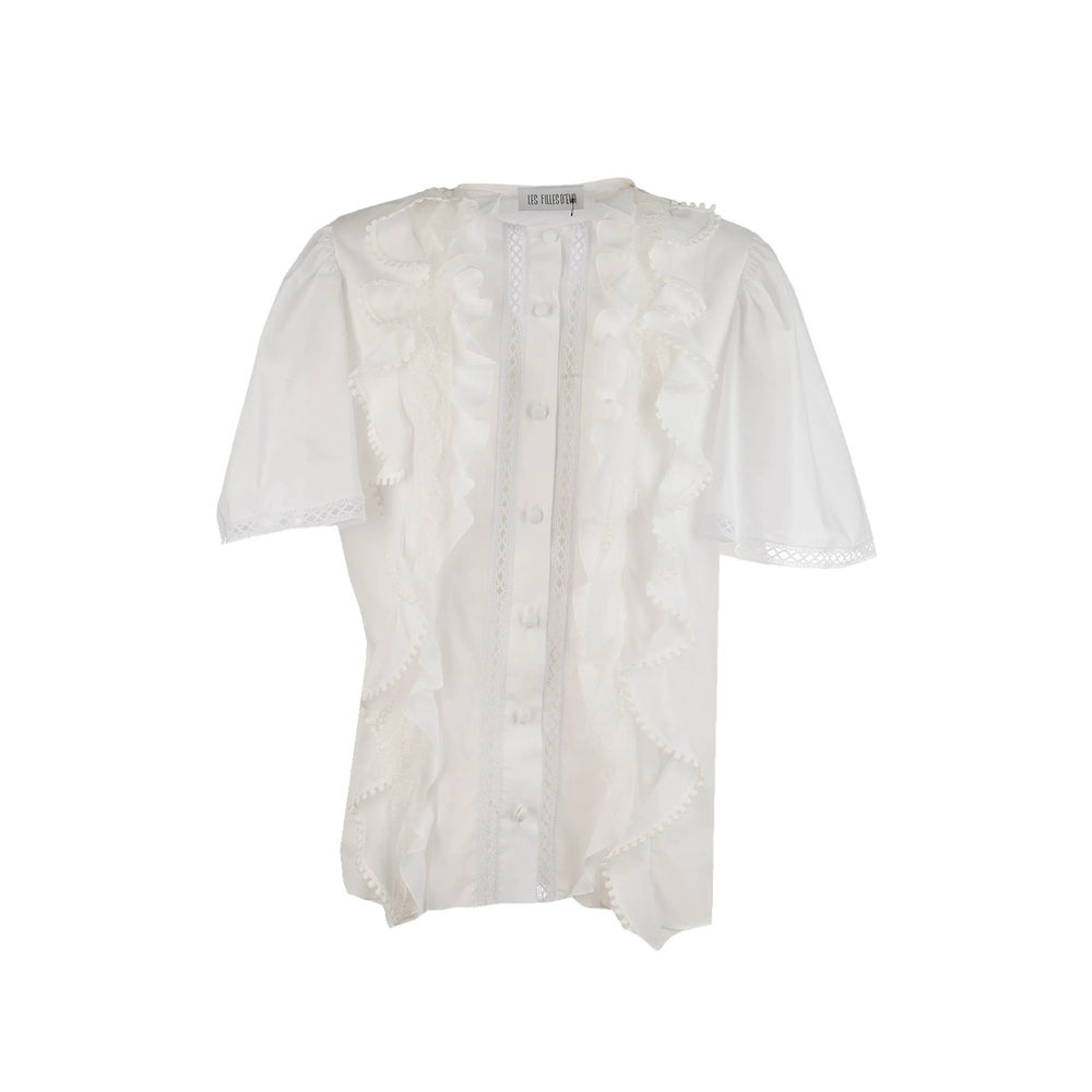 Ruffled Lace Blouse