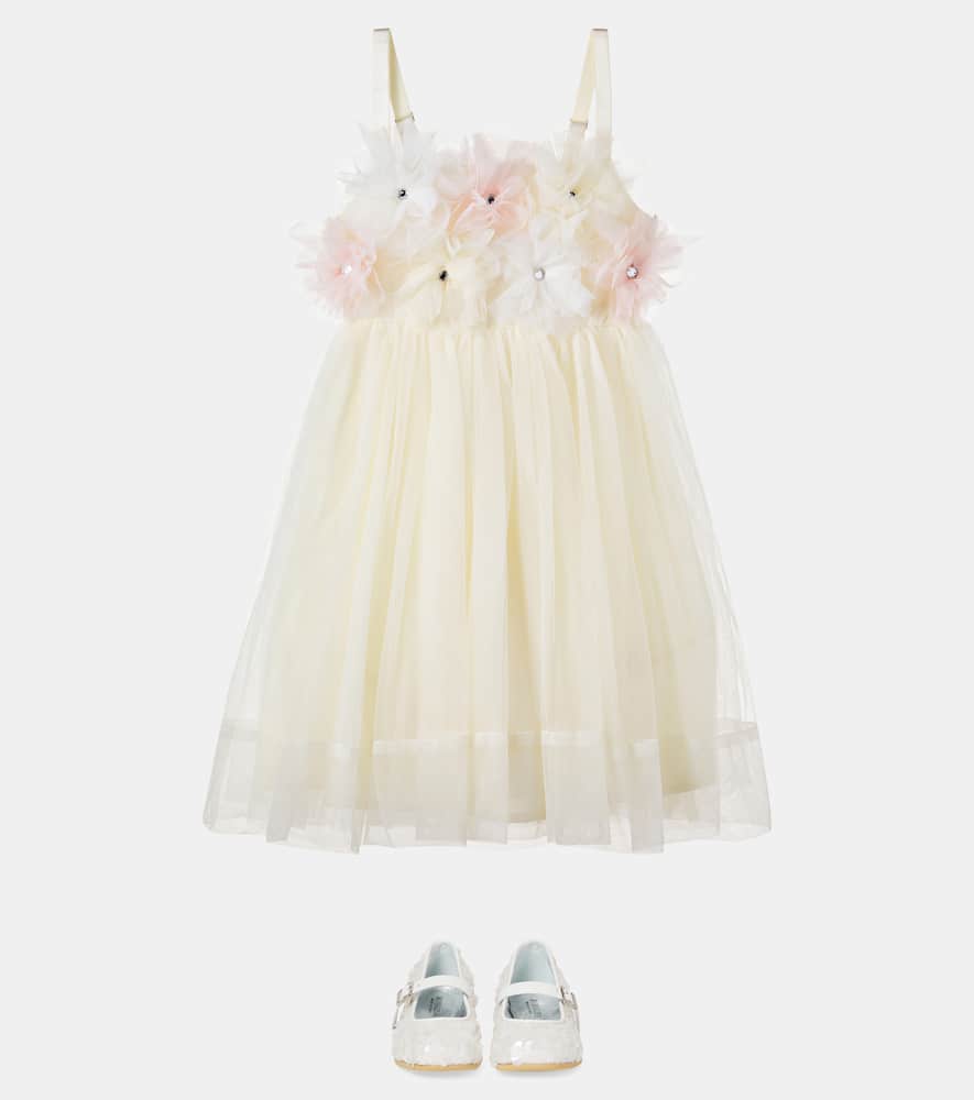 Tide Blossom embellished tulle dress