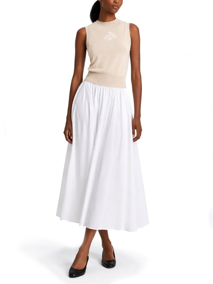 Patou - midi skirt elastic waist full silhouette