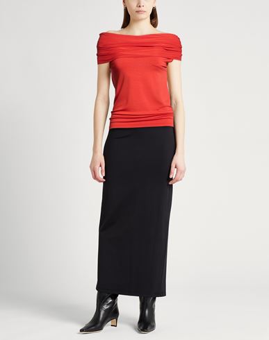 Woman Top Tomato red Size 10 Viscose, Elastane