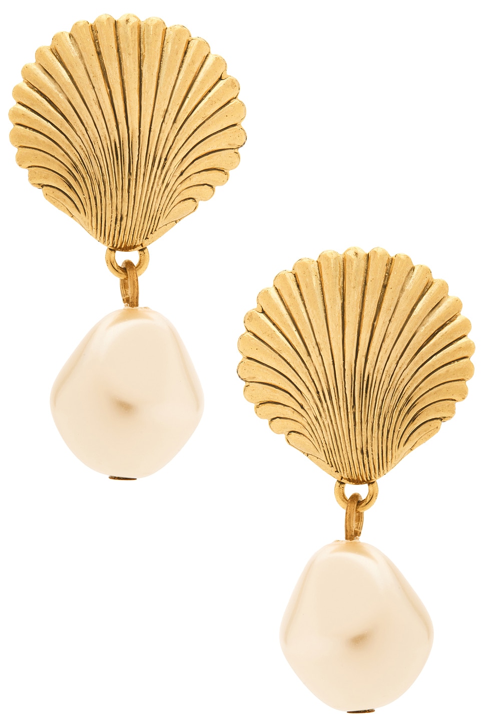 Jennifer Behr Alana Earrings in Metallic Gold