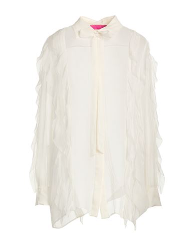 Woman Shirt Ivory Size 6 Silk