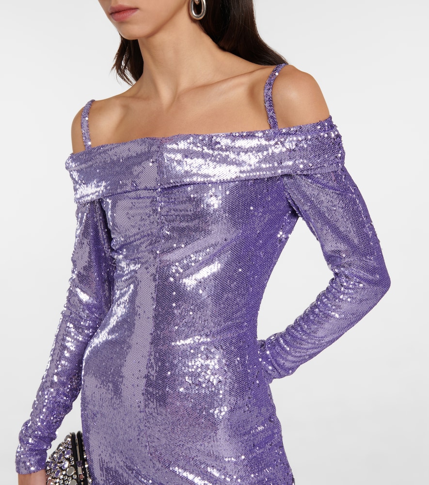 Fanny sequined off-shoulder gown