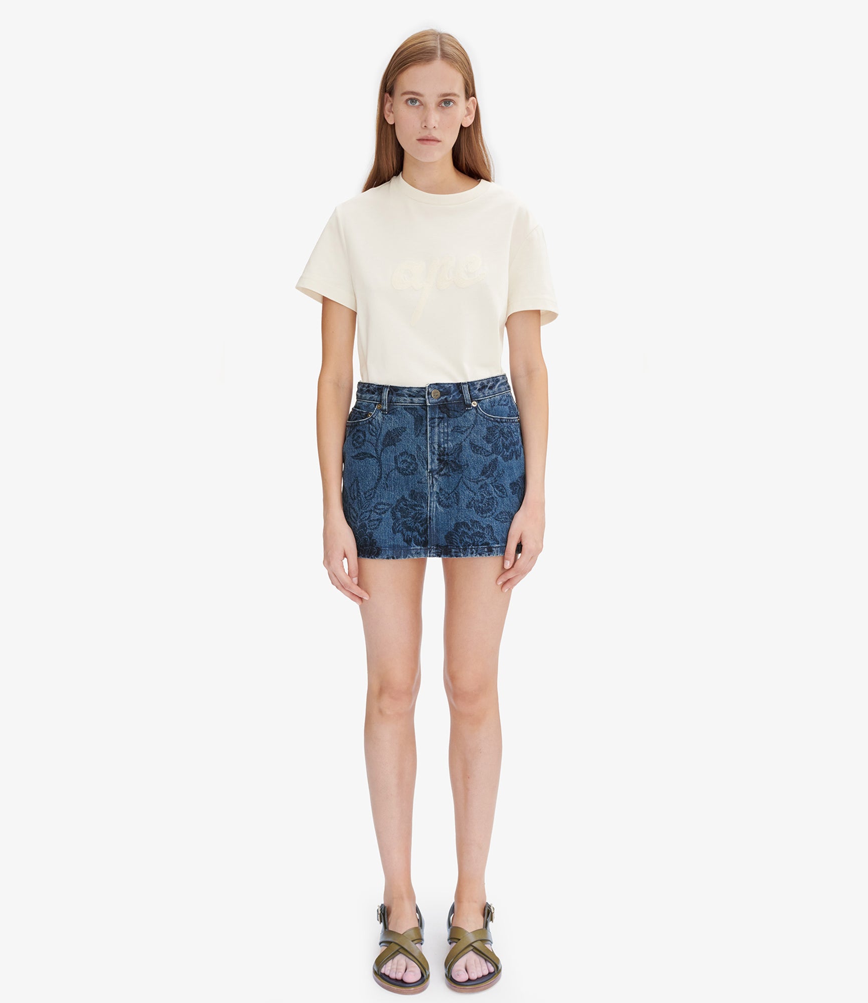 Mini-skirt IAL - Stonewashed indigo