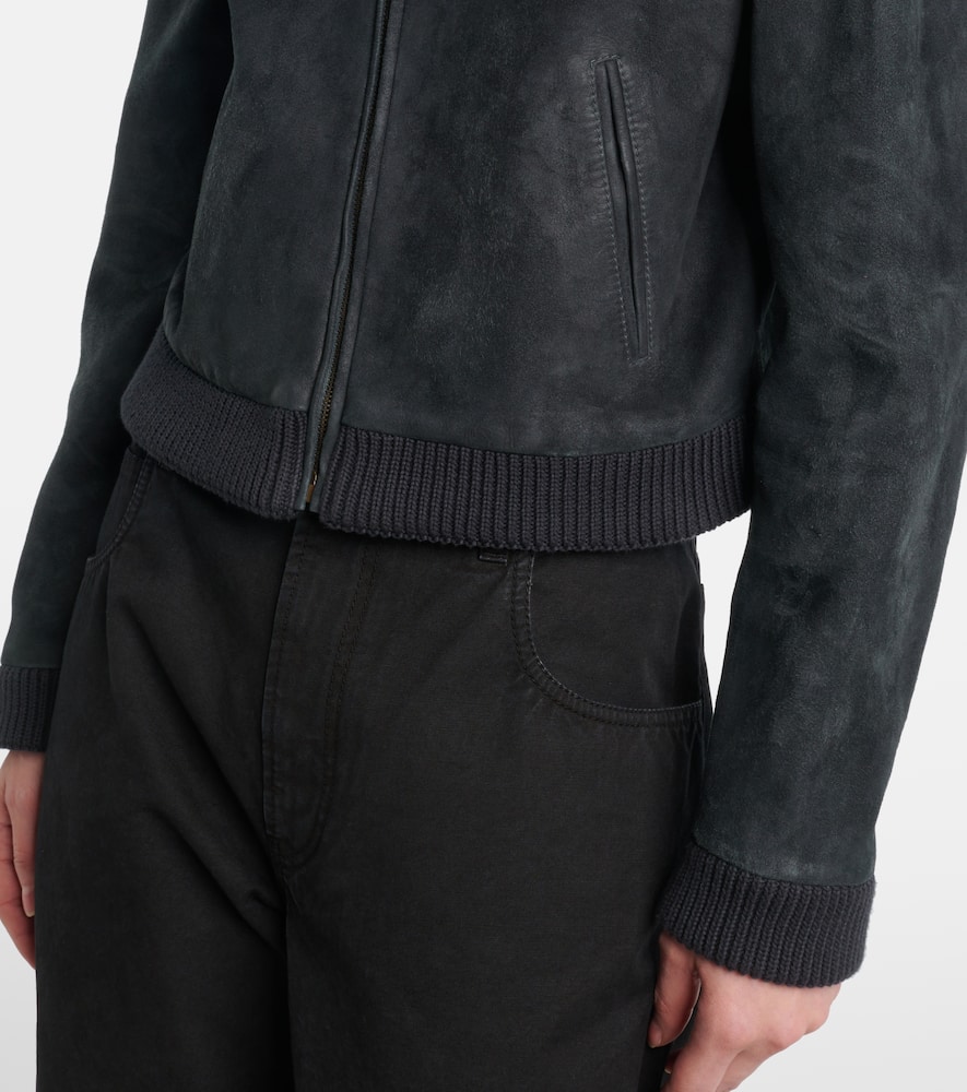 The Row Axelette suede jacket