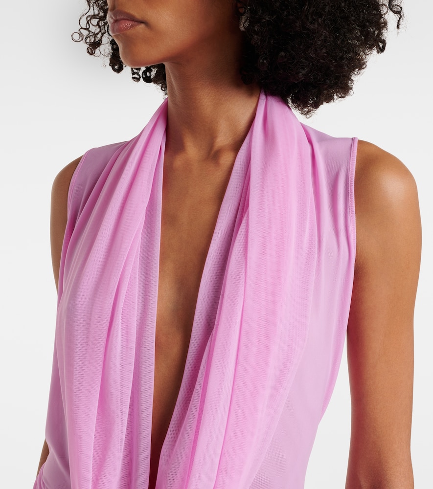 David Koma Semi-sheer gown