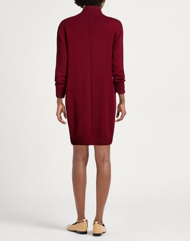 Woman Mini dress Brick Size 8 Virgin Wool, Viscose, Cashmere