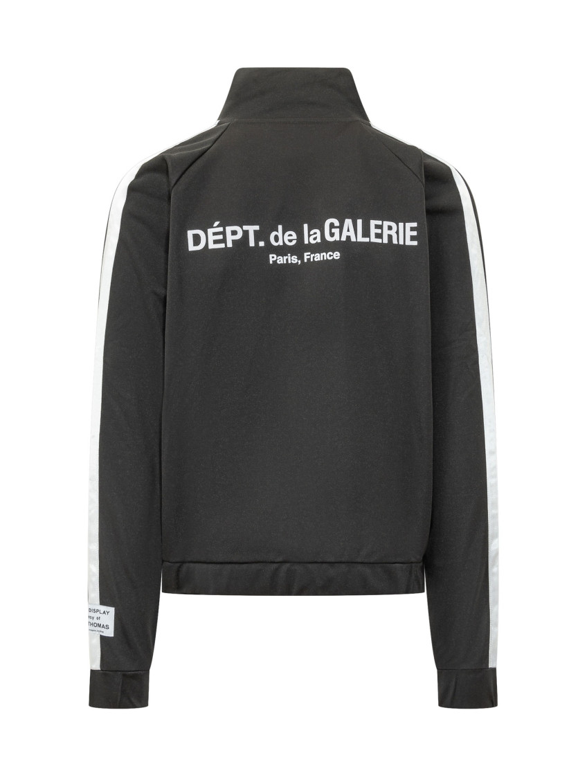 Black Mock Collar Sweatshirt