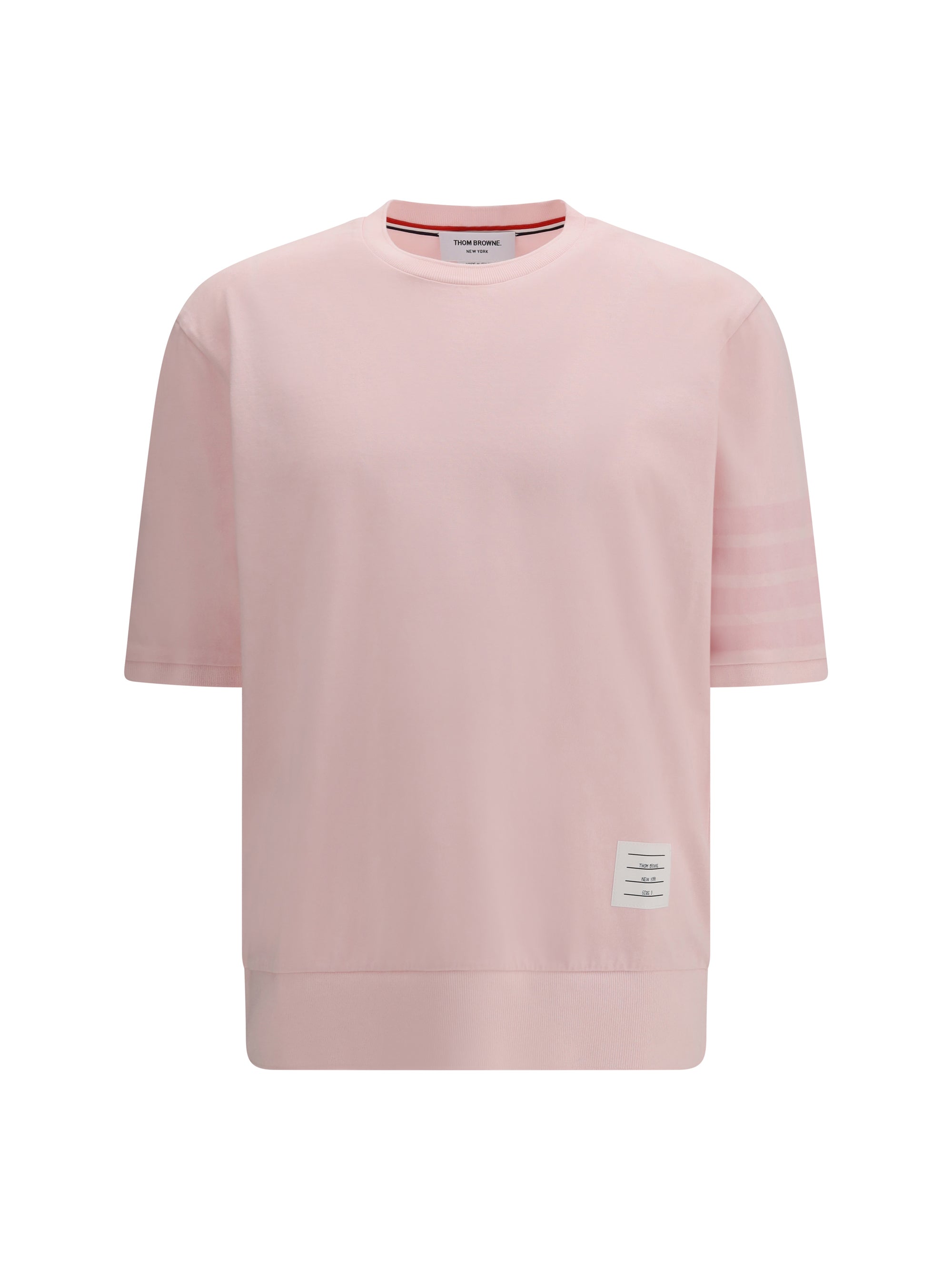 4-Bar Cotton Jersey T-Shirt — Pink