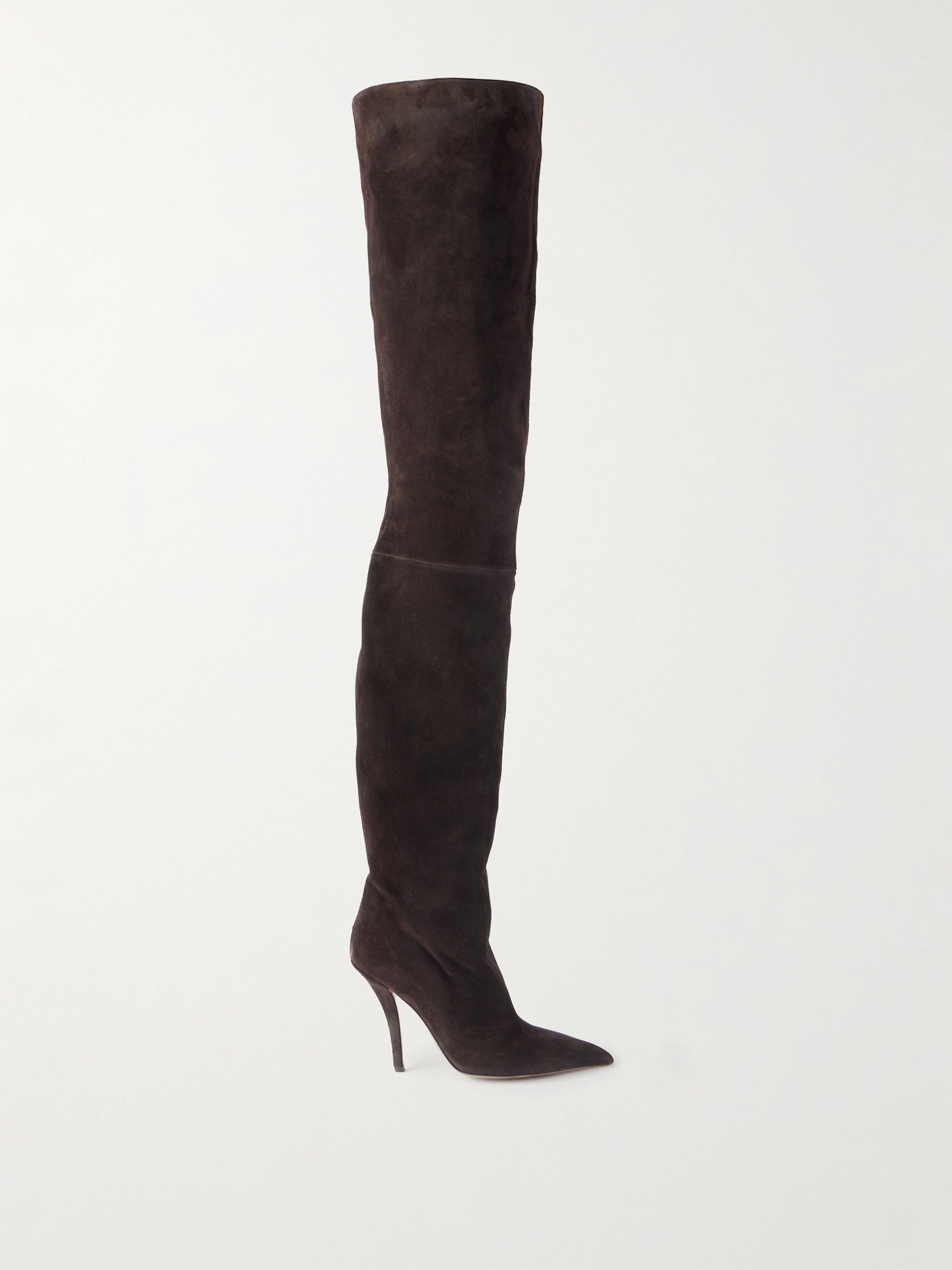 Jessica Suede Over-the-knee Boots - Brown