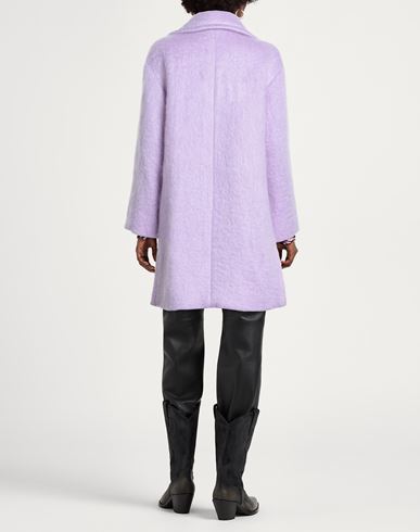 Woman Coat Lilac Size 2 Mohair wool, Wool, Polyamide