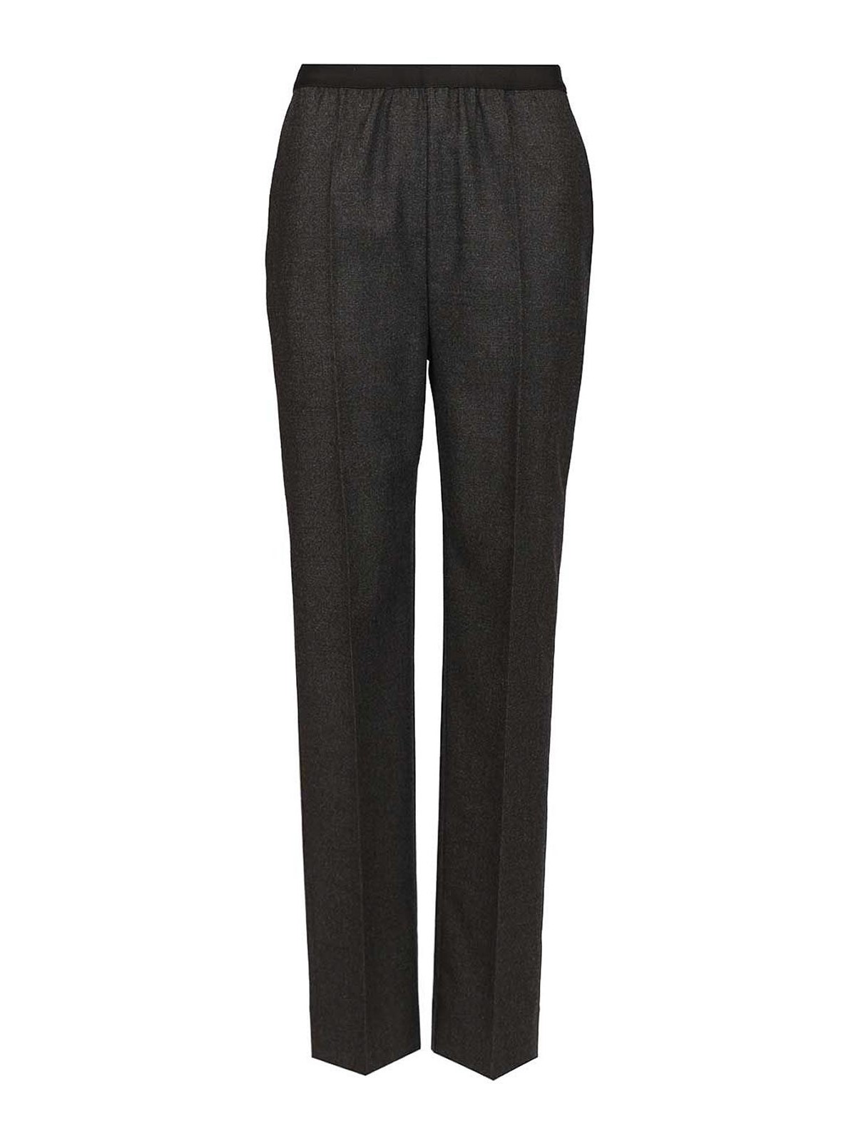 Straight-Leg Pants In Wool
