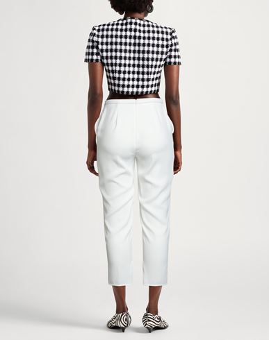 1 Essentials Woman Pants White Size 10 Polyester