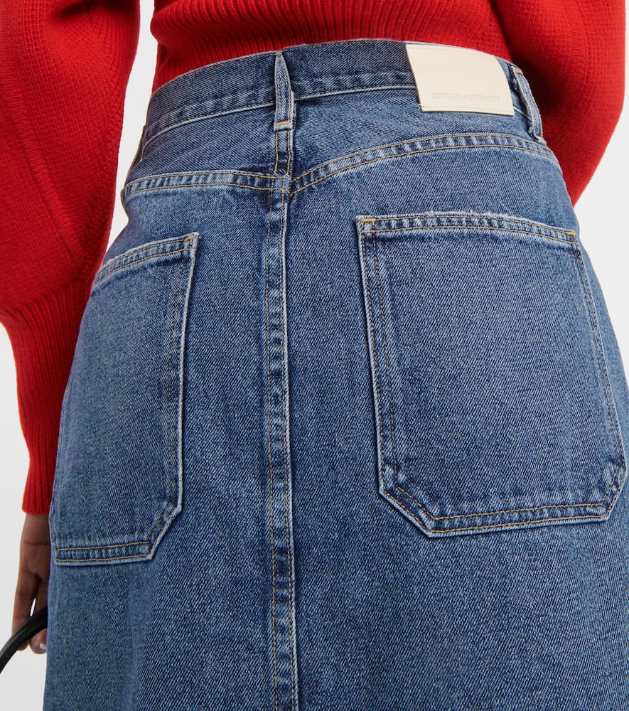 Anouk denim midi skirt