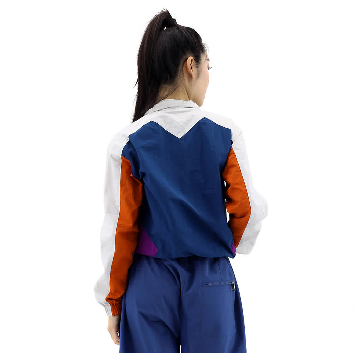 Ladies Colorblock Sport Tracksuit Nylon Jacket