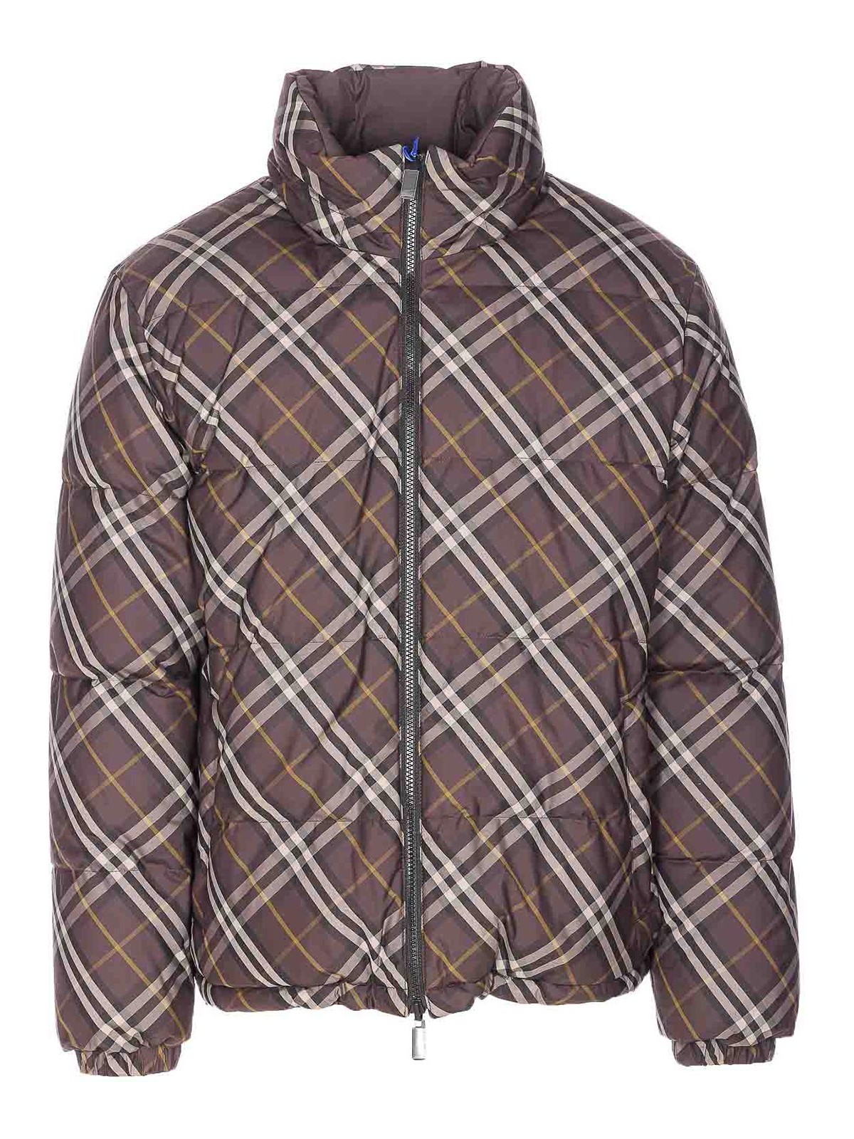 Brown Snowdown Check Down Jacket