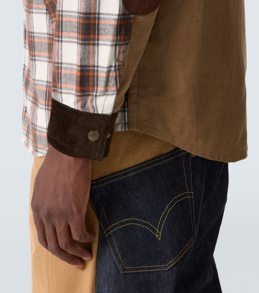 Checked cotton flannel jacket